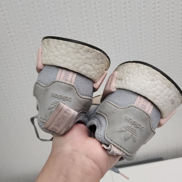 Adidas NMD Boost Woman's Pink and Gray Sneakers Size 8 - Picture 10 of 13